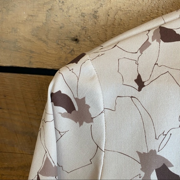 Vintage Neck-tie Pussy Bow Floral Blouse - Picture 8 of 10